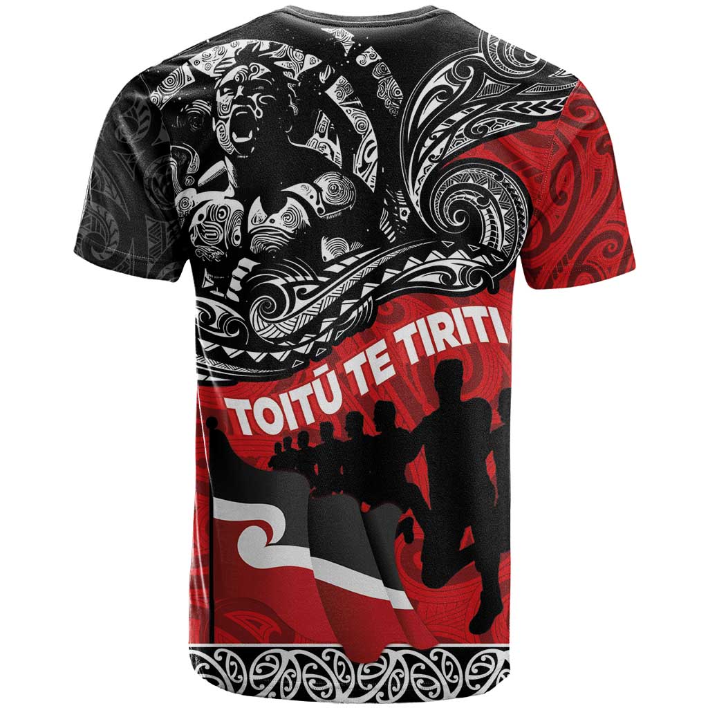 Aotearoa Toitu Te Tiriti T Shirt Honoring Te Tiriti o Waitangi Maori Haka - Vibe Hoodie Shop