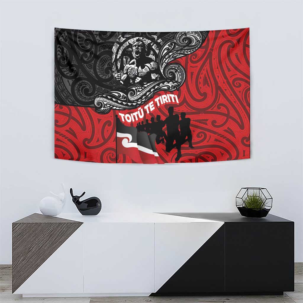 Aotearoa Toitu Te Tiriti Tapestry Honoring Te Tiriti o Waitangi Maori Haka - Vibe Hoodie Shop