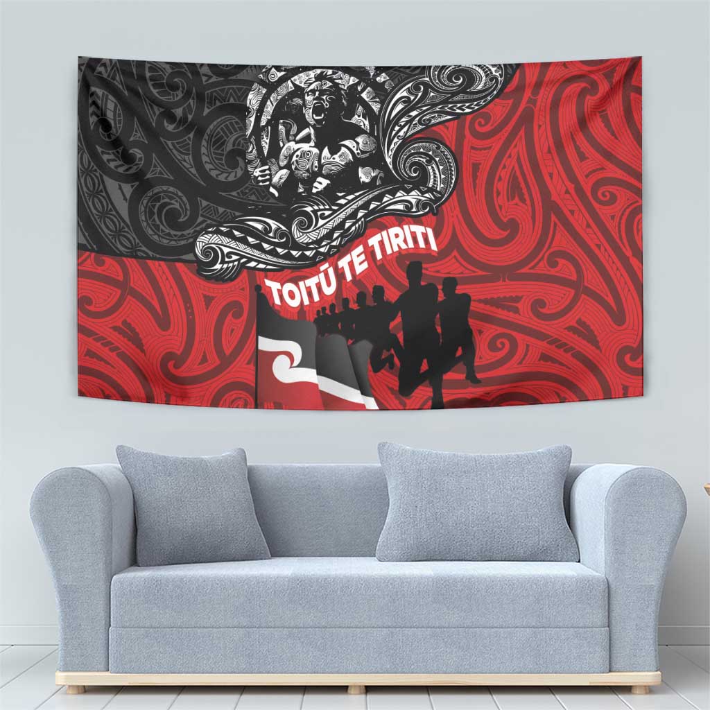 Aotearoa Toitu Te Tiriti Tapestry Honoring Te Tiriti o Waitangi Maori Haka - Vibe Hoodie Shop