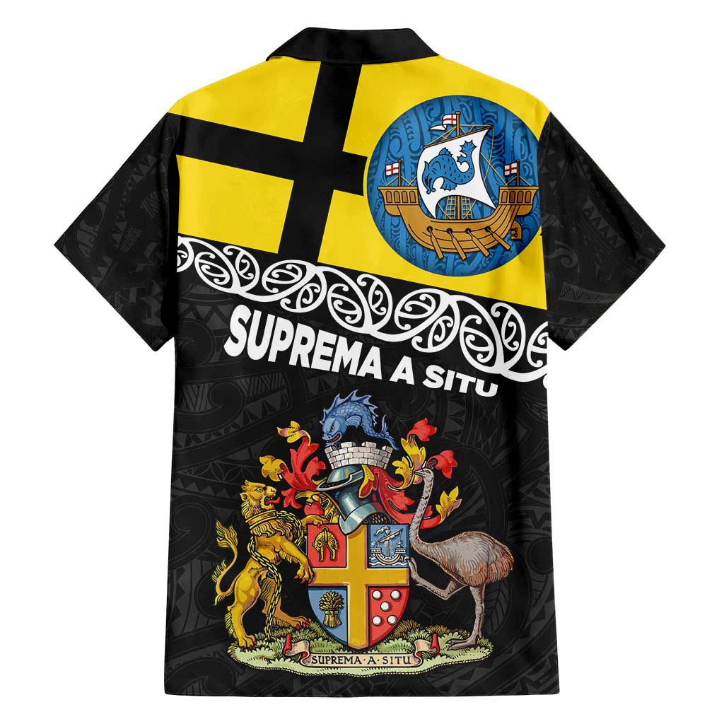 New Zealand Wellington Family Matching Off Shoulder Maxi Dress and Hawaiian Shirt The Capital's Emblems Flag and Koru Art