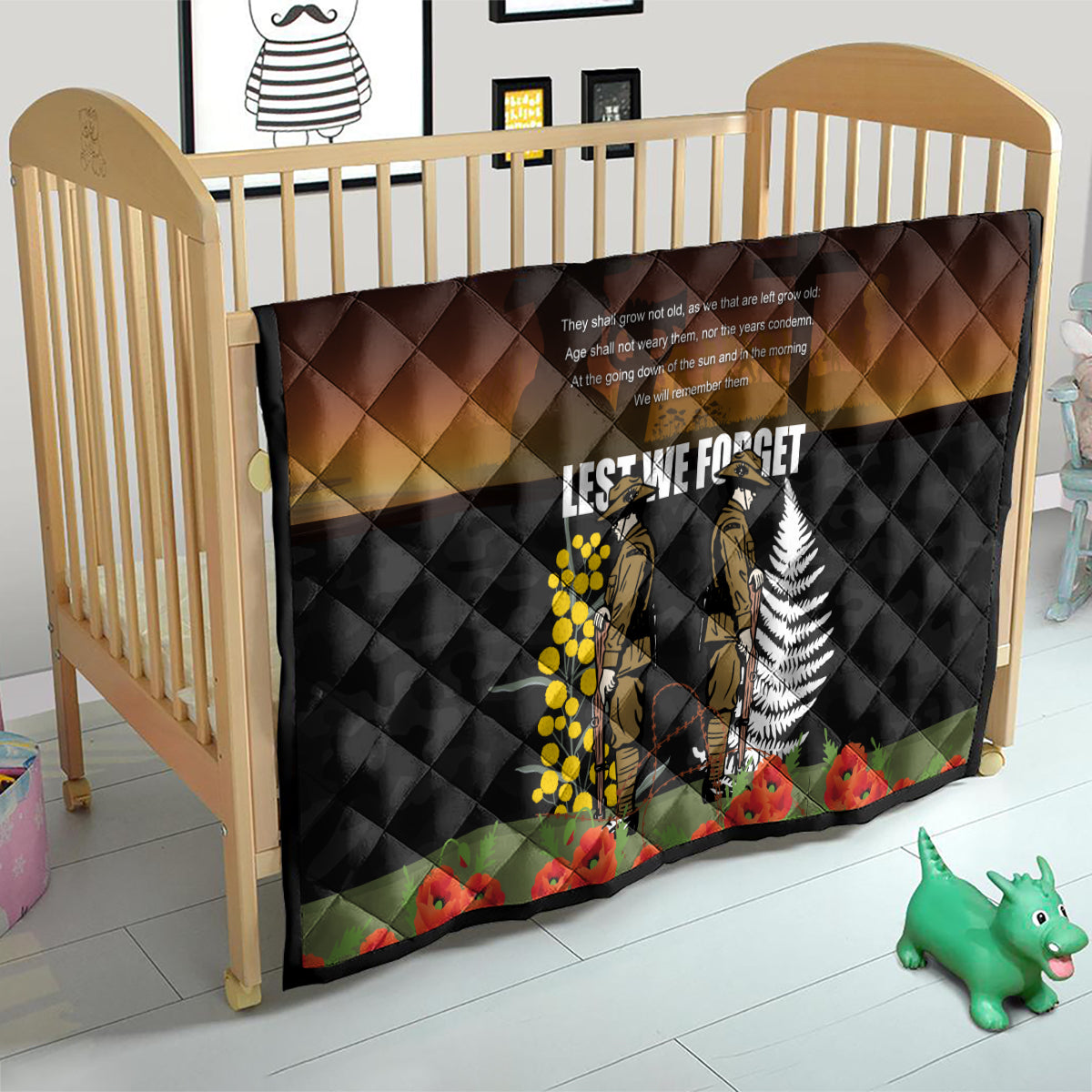 New Zealand and Australia ANZAC Day Quilt Soldier and Last Post Camouflage Pattern - Vibe Hoodie Shop