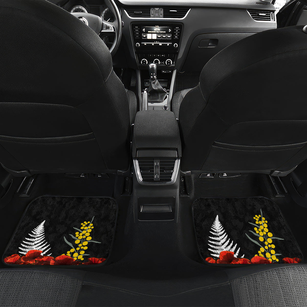 New Zealand and Australia ANZAC Day Car Mats Kiwi Bird and Kangaroo Soldier