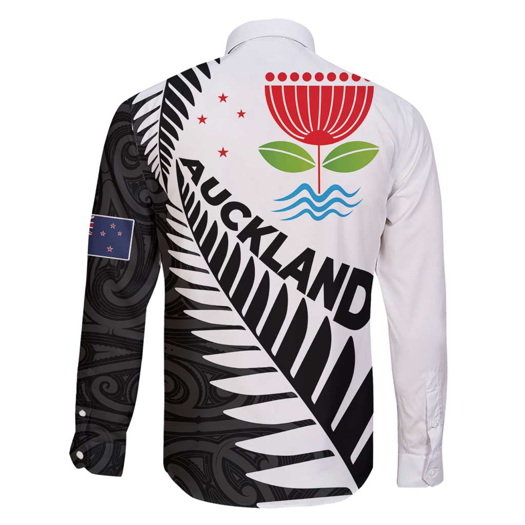 New Zealand Auckland Family Matching Mermaid Dress and Hawaiian Shirt Auckland's Emblem and Silver Ferns - Maori Art Tattoo