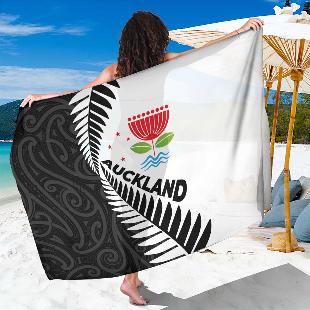 New Zealand Auckland Sarong Auckland's Emblem and Silver Ferns - Maori Art Tattoo - Vibe Hoodie Shop