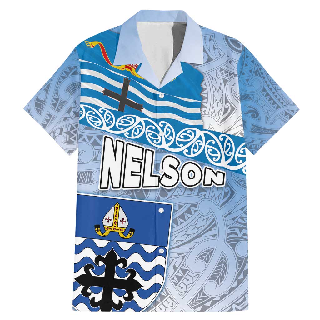 New Zealand Nelson Family Matching Mermaid Dress and Hawaiian Shirt Nelson's Flag and Seal - Maori Art Tattoo