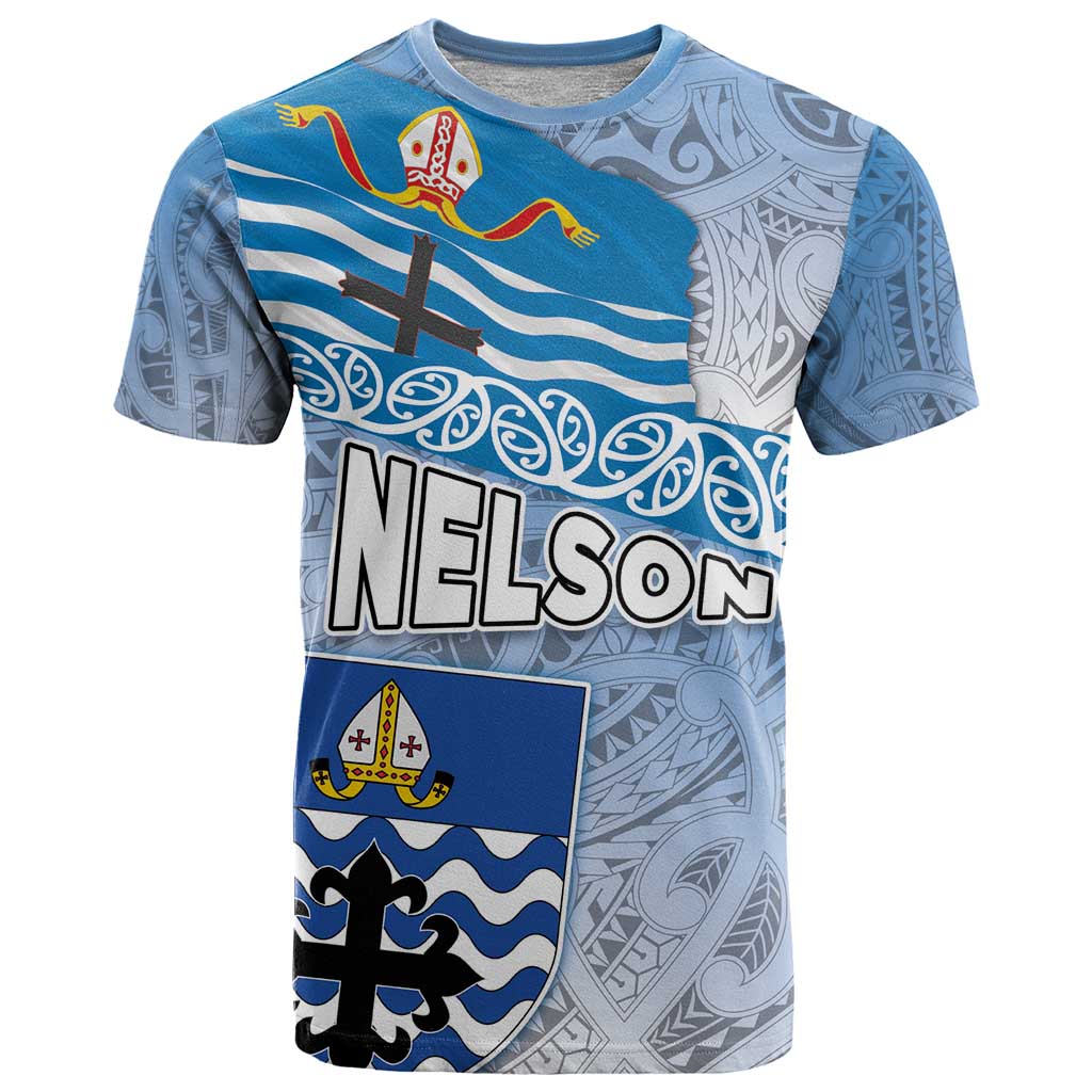 New Zealand Nelson T Shirt Nelson's Flag and Seal - Maori Art Tattoo - Vibe Hoodie Shop