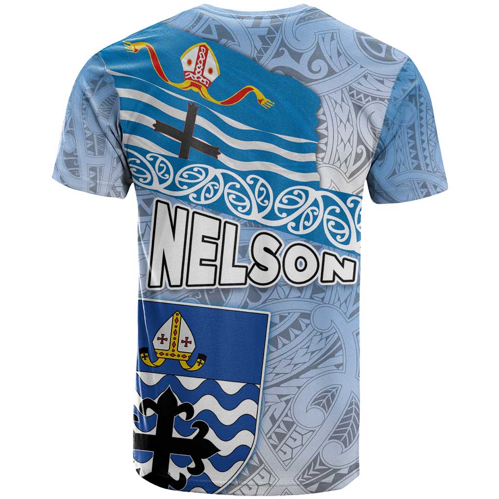 New Zealand Nelson T Shirt Nelson's Flag and Seal - Maori Art Tattoo - Vibe Hoodie Shop