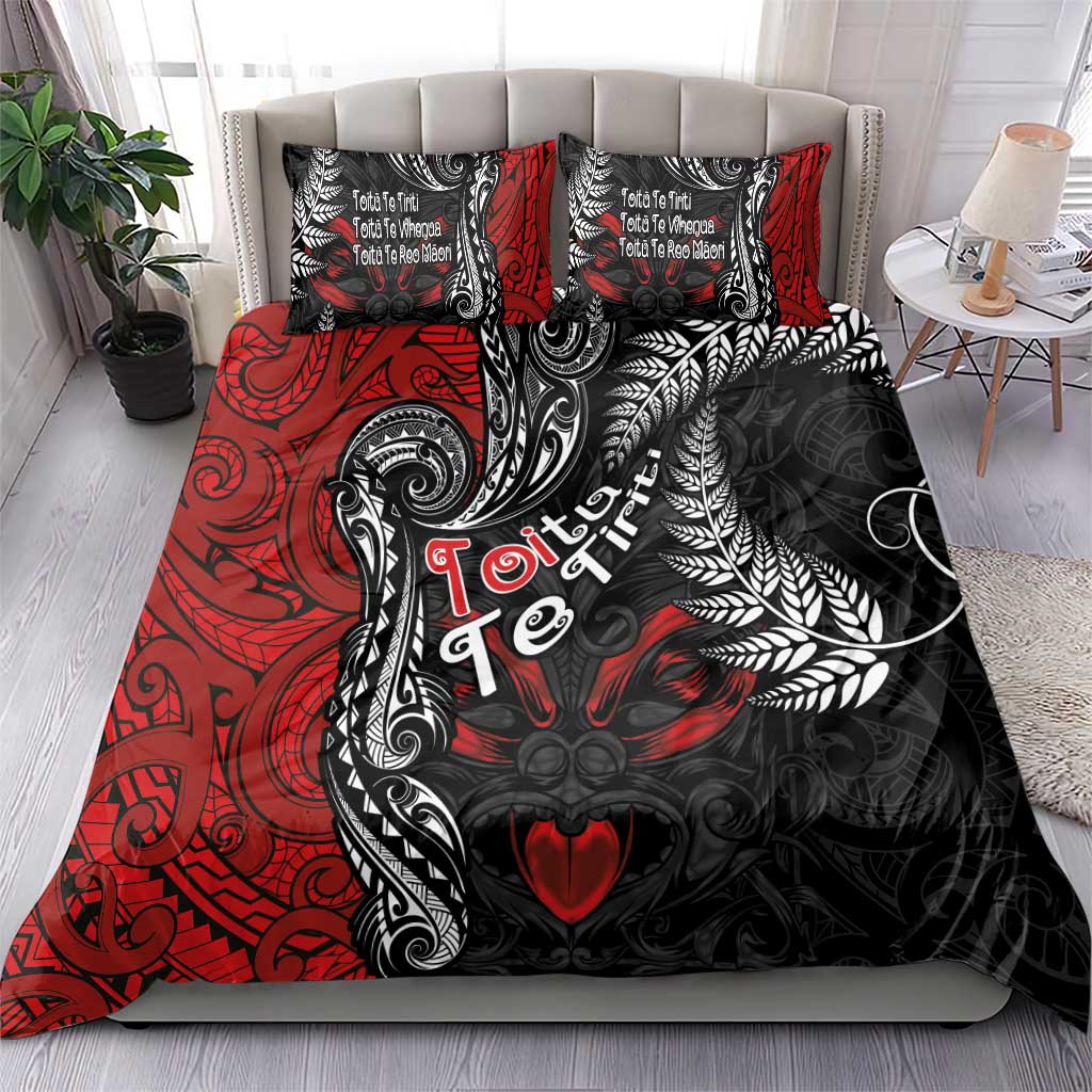 Aotearoa Toitu Te Tiriti Bedding Set New Zealand Honour the Treaty - Te Tiriti Is Us - Vibe Hoodie Shop