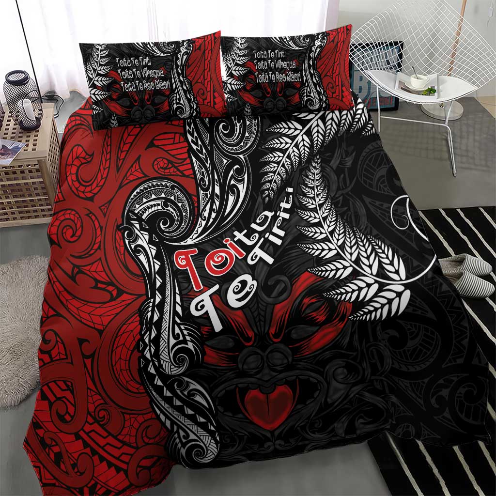 Aotearoa Toitu Te Tiriti Bedding Set New Zealand Honour the Treaty - Te Tiriti Is Us - Vibe Hoodie Shop