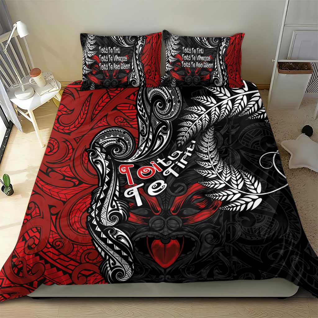 Aotearoa Toitu Te Tiriti Bedding Set New Zealand Honour the Treaty - Te Tiriti Is Us - Vibe Hoodie Shop