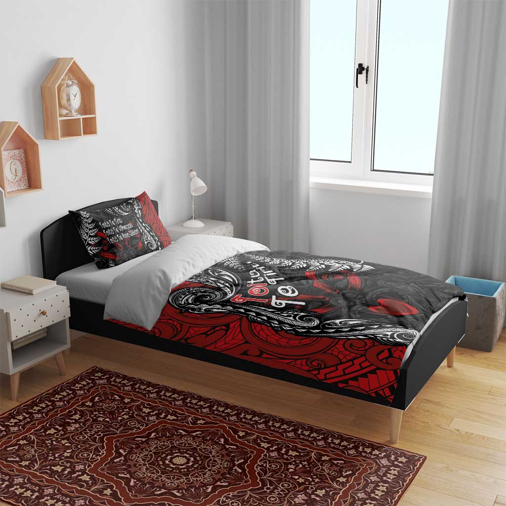 Aotearoa Toitu Te Tiriti Bedding Set New Zealand Honour the Treaty - Te Tiriti Is Us - Vibe Hoodie Shop