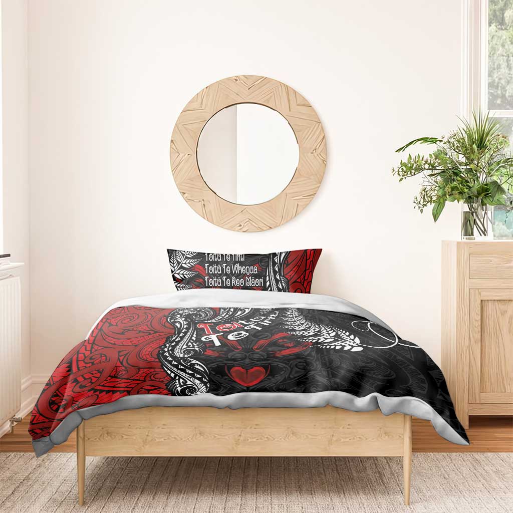 Aotearoa Toitu Te Tiriti Bedding Set New Zealand Honour the Treaty - Te Tiriti Is Us - Vibe Hoodie Shop