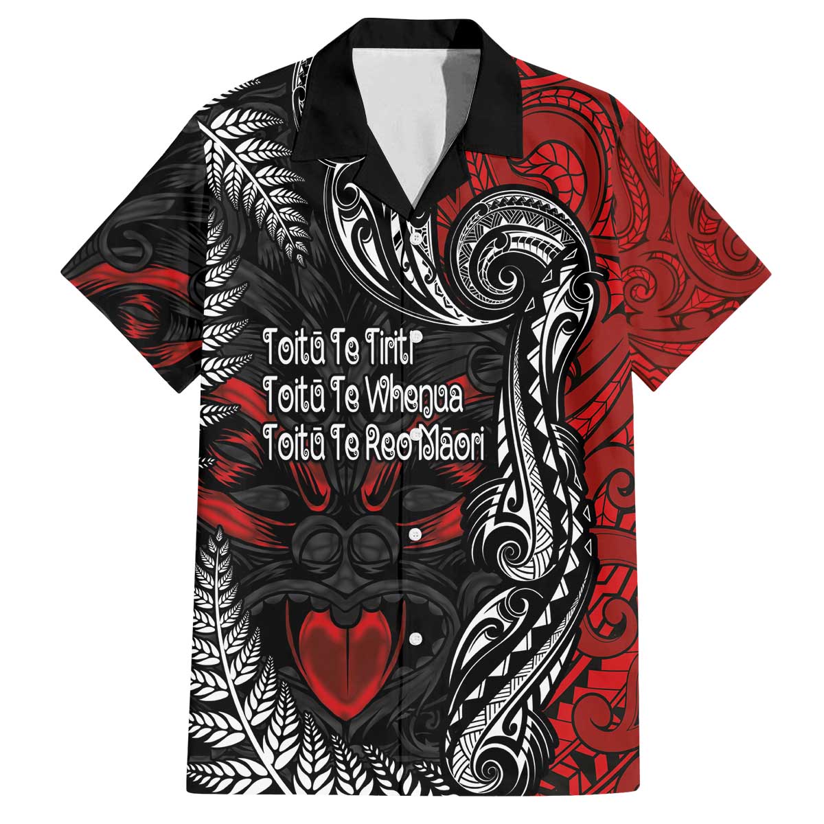 Aotearoa Toitu Te Tiriti Family Matching Off The Shoulder Long Sleeve Dress and Hawaiian Shirt New Zealand Honour the Treaty - Te Tiriti Is Us