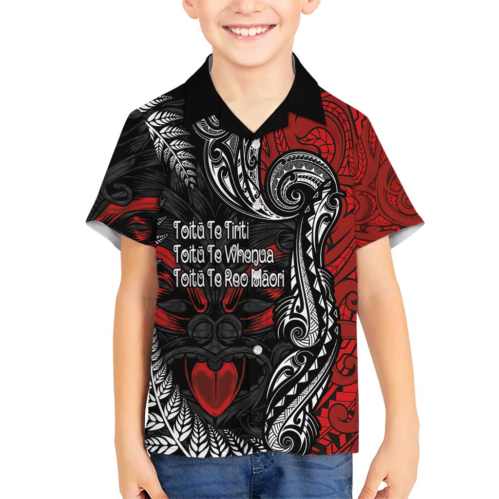 Aotearoa Toitu Te Tiriti Kid Hawaiian Shirt New Zealand Honour the Treaty - Te Tiriti Is Us