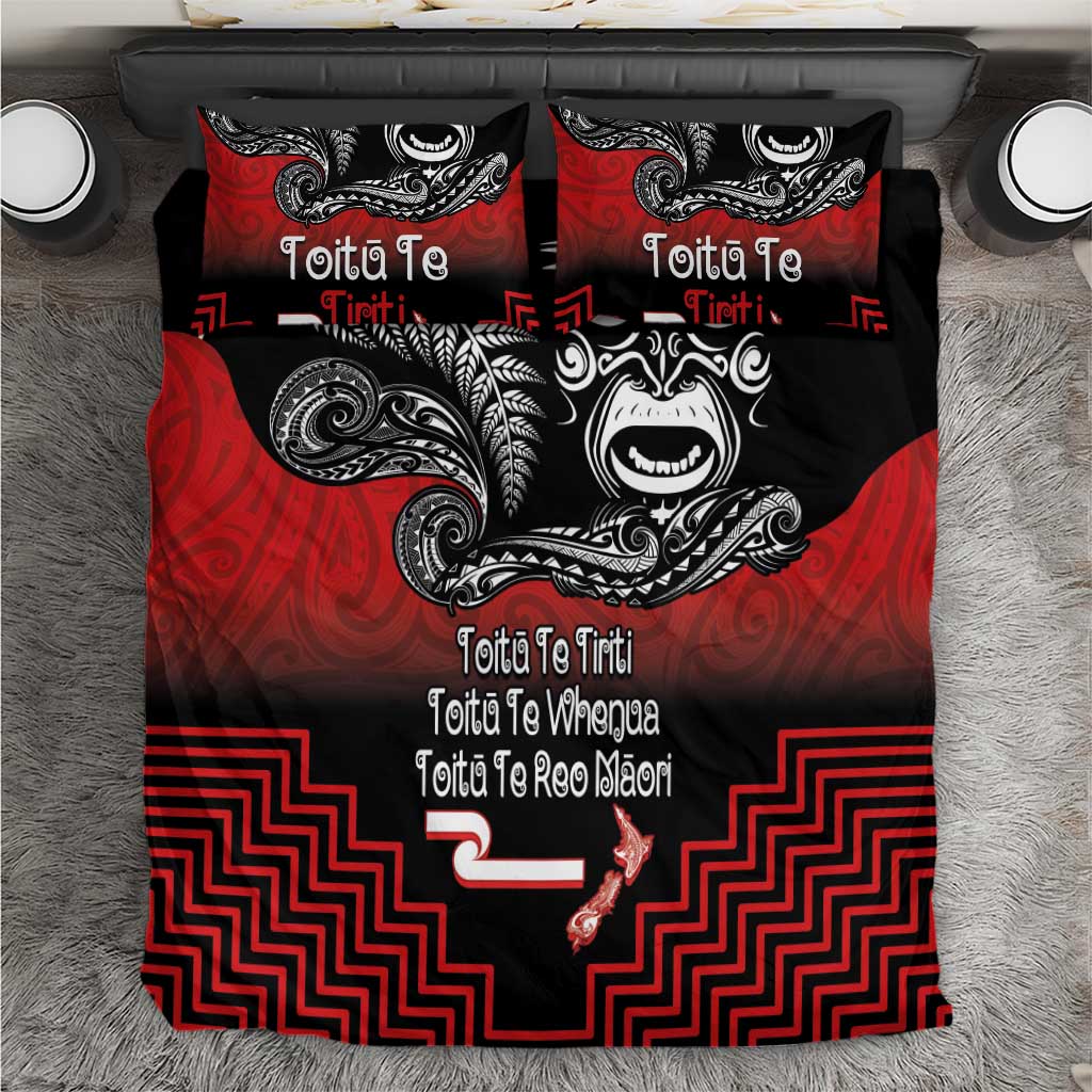 Aotearoa Toitu Te Tiriti Bedding Set New Zealand Honour the Treaty - Fight Together - Vibe Hoodie Shop