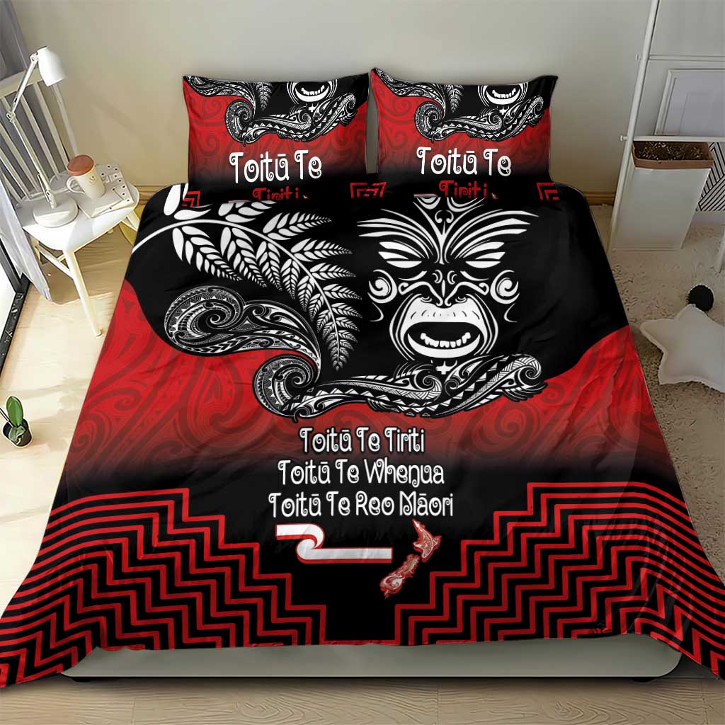 Aotearoa Toitu Te Tiriti Bedding Set New Zealand Honour the Treaty - Fight Together - Vibe Hoodie Shop