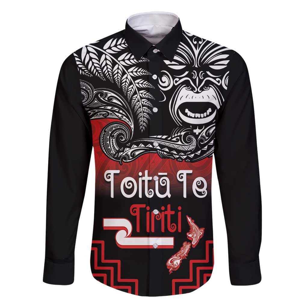 Aotearoa Toitu Te Tiriti Family Matching Long Sleeve Bodycon Dress and Hawaiian Shirt New Zealand Honour the Treaty - Fight Together