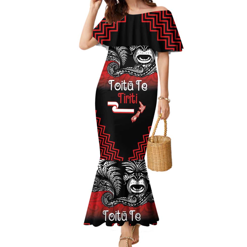 Aotearoa Toitu Te Tiriti Family Matching Mermaid Dress and Hawaiian Shirt New Zealand Honour the Treaty - Fight Together