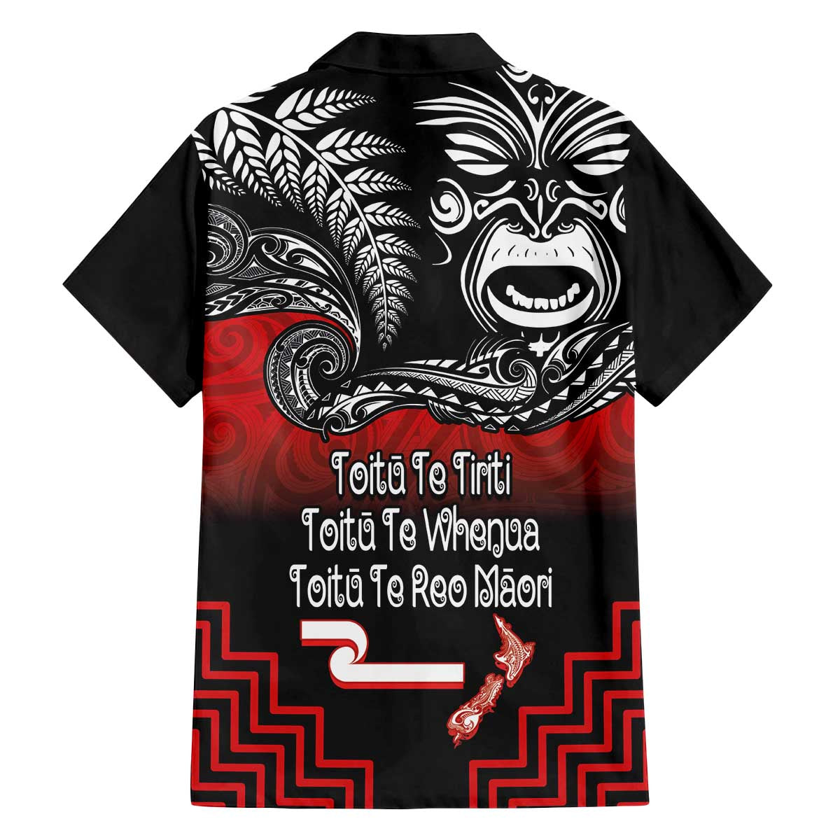 Aotearoa Toitu Te Tiriti Family Matching Off The Shoulder Long Sleeve Dress and Hawaiian Shirt New Zealand Honour the Treaty - Fight Together