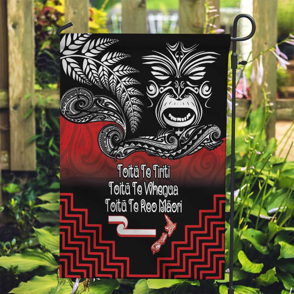 Aotearoa Toitu Te Tiriti Garden Flag New Zealand Honour the Treaty - Fight Together - Vibe Hoodie Shop