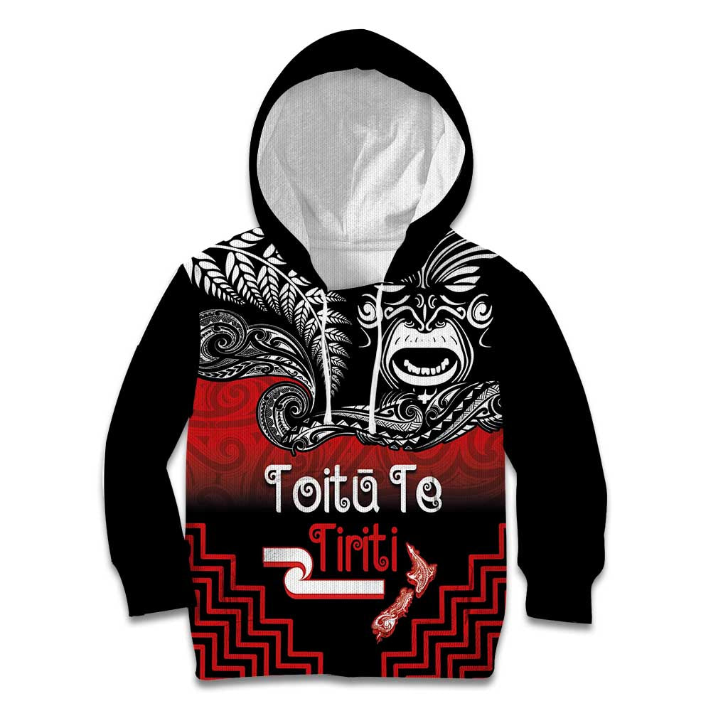 Aotearoa Toitu Te Tiriti Kid Hoodie New Zealand Honour the Treaty - Fight Together - Vibe Hoodie Shop