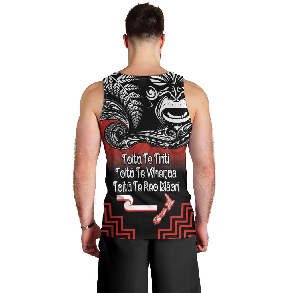 Aotearoa Toitu Te Tiriti Men Tank Top New Zealand Honour the Treaty - Fight Together - Vibe Hoodie Shop