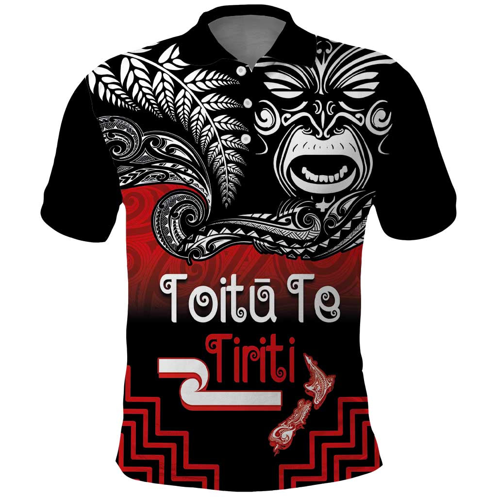 Aotearoa Toitu Te Tiriti Polo Shirt New Zealand Honour the Treaty - Fight Together - Vibe Hoodie Shop