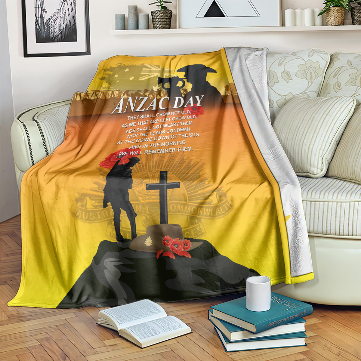 Australia ANZAC Day Blanket Gallipoli Lest We Forget - Vibe Hoodie Shop