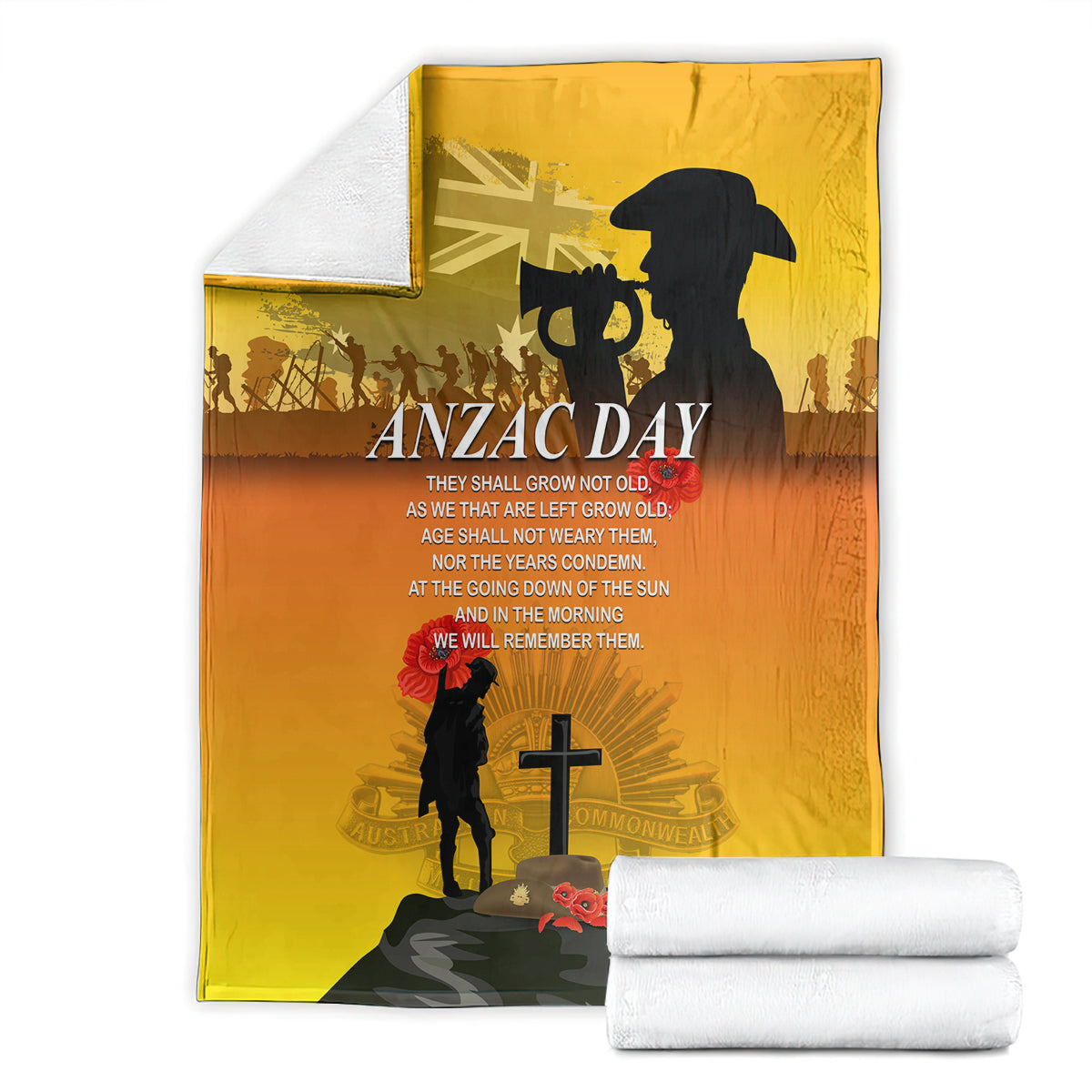 Australia ANZAC Day Blanket Gallipoli Lest We Forget - Vibe Hoodie Shop