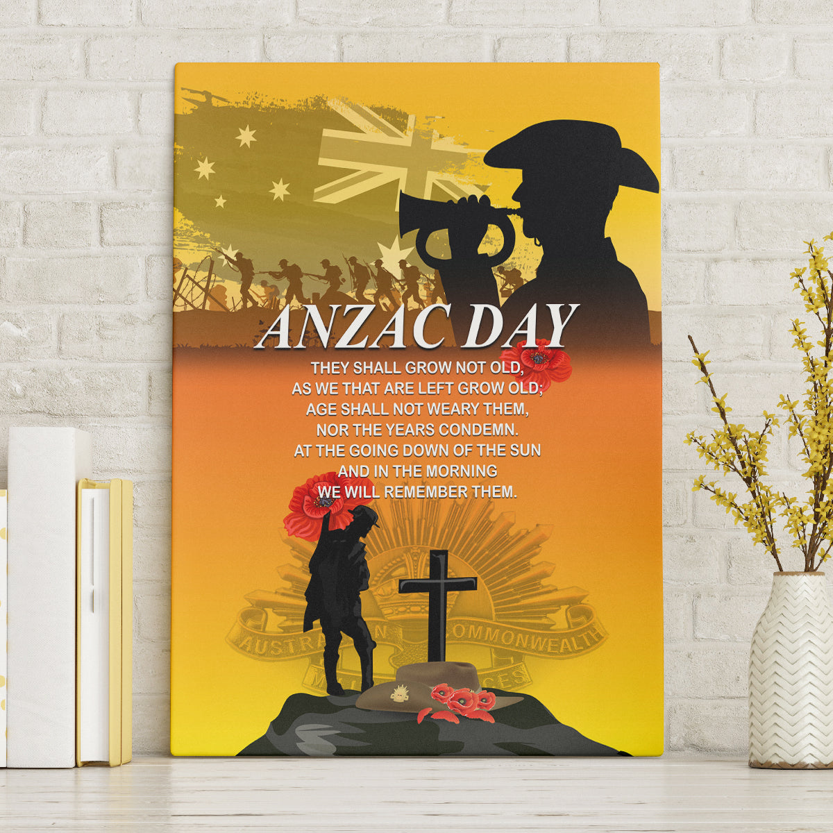 Australia ANZAC Day Canvas Wall Art Gallipoli Lest We Forget