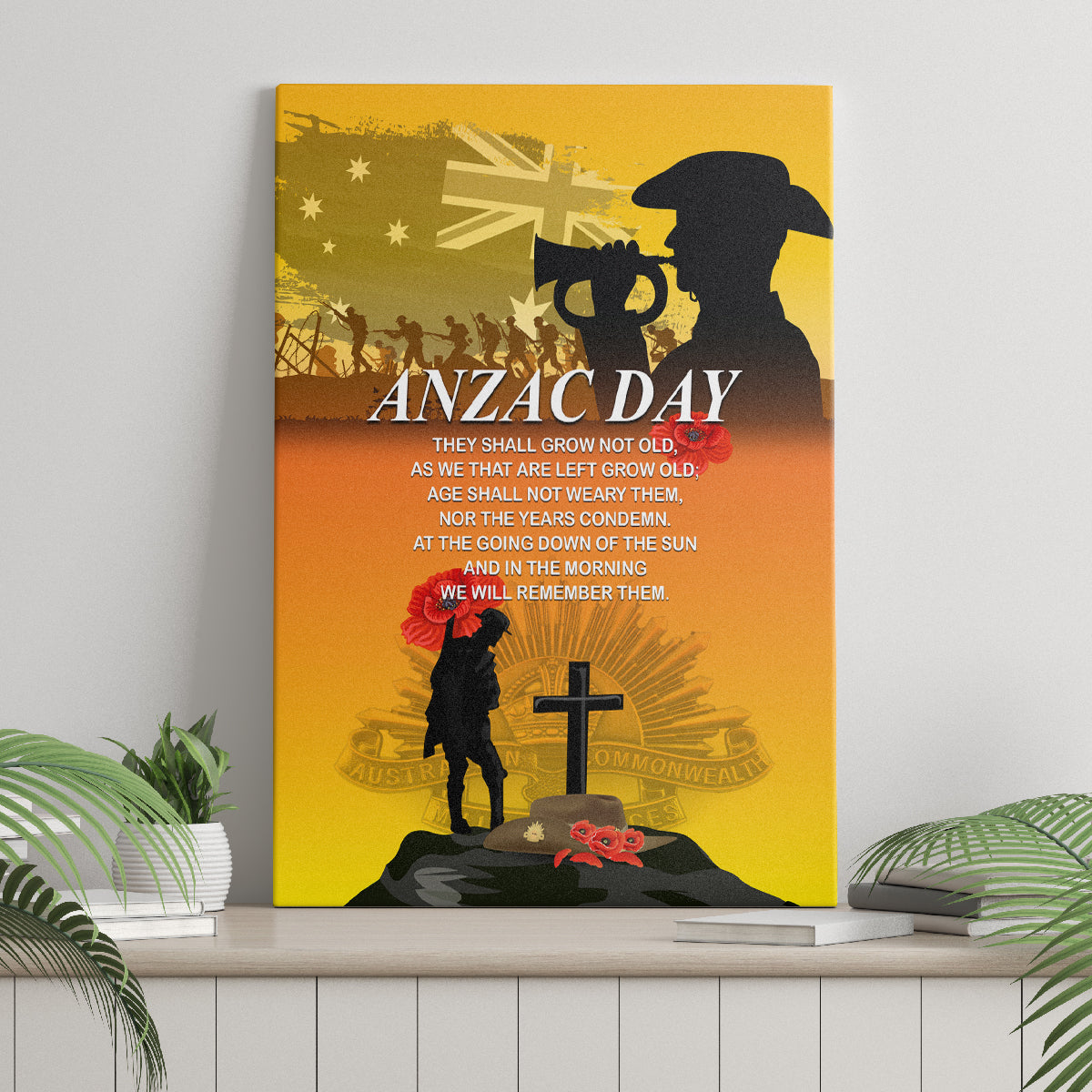 Australia ANZAC Day Canvas Wall Art Gallipoli Lest We Forget