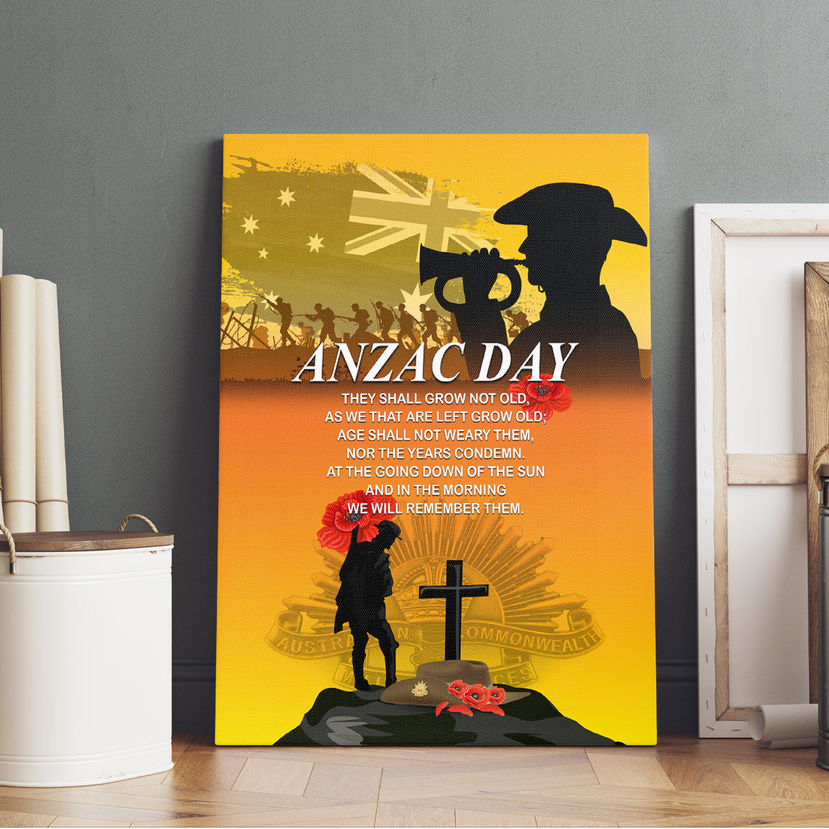 Australia ANZAC Day Canvas Wall Art Gallipoli Lest We Forget