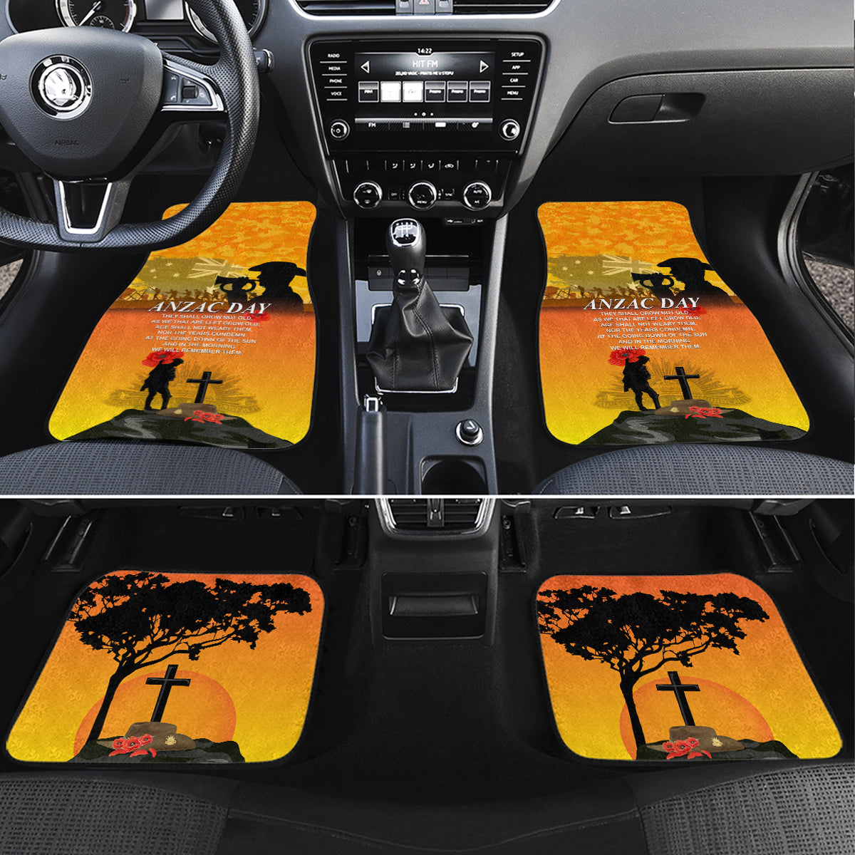 Australia ANZAC Day Car Mats Gallipoli Lest We Forget