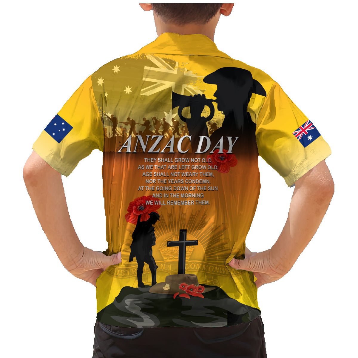 Australia ANZAC Day Family Matching Mermaid Dress and Hawaiian Shirt Gallipoli Lest We Forget