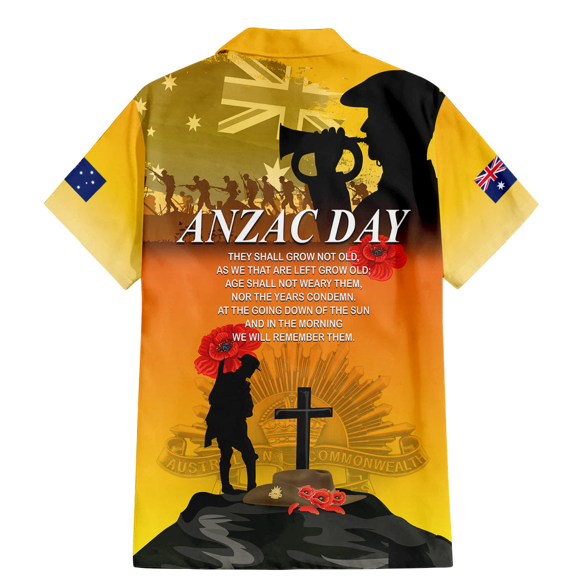 Australia ANZAC Day Family Matching Mermaid Dress and Hawaiian Shirt Gallipoli Lest We Forget