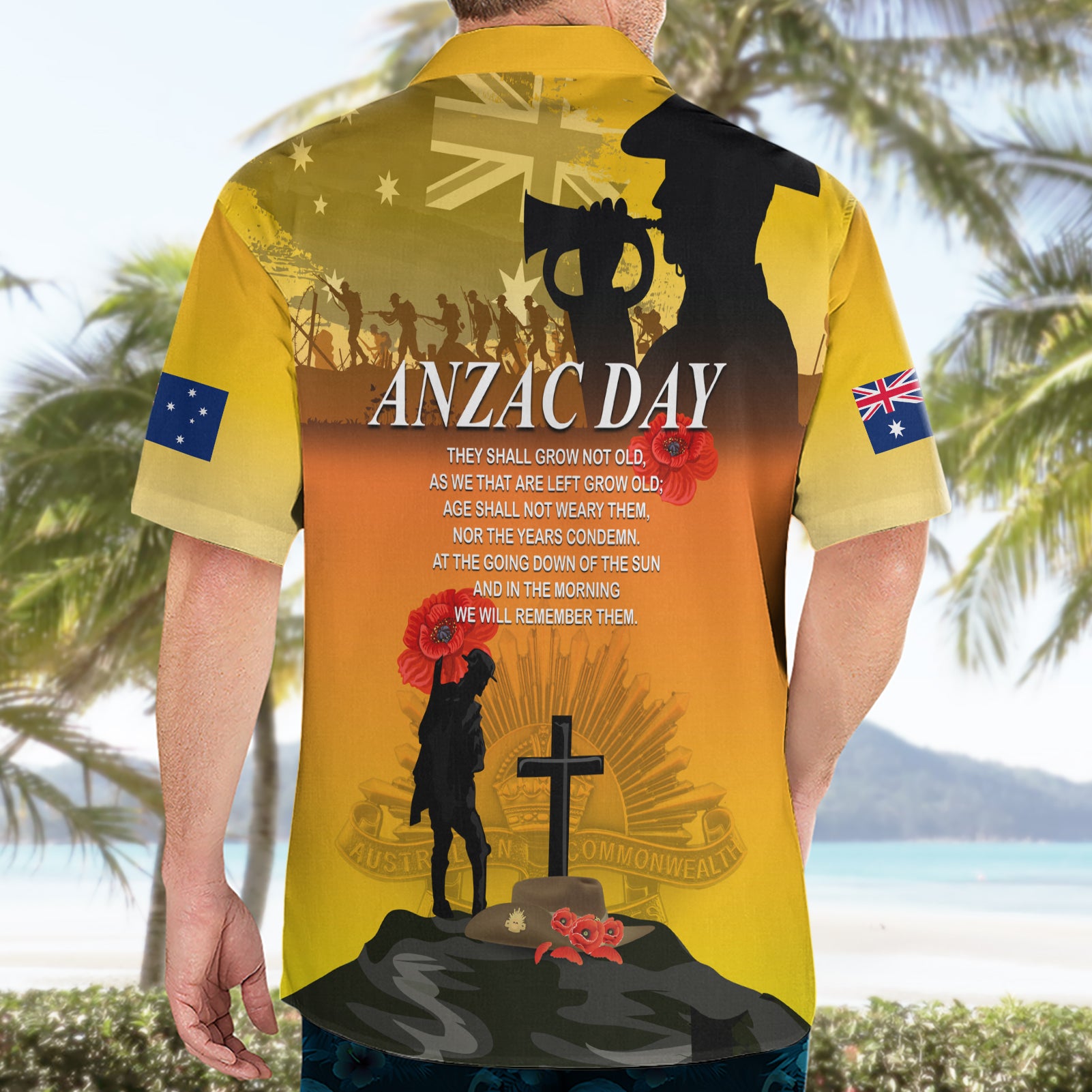 Australia ANZAC Day Hawaiian Shirt Gallipoli Lest We Forget - Vibe Hoodie Shop