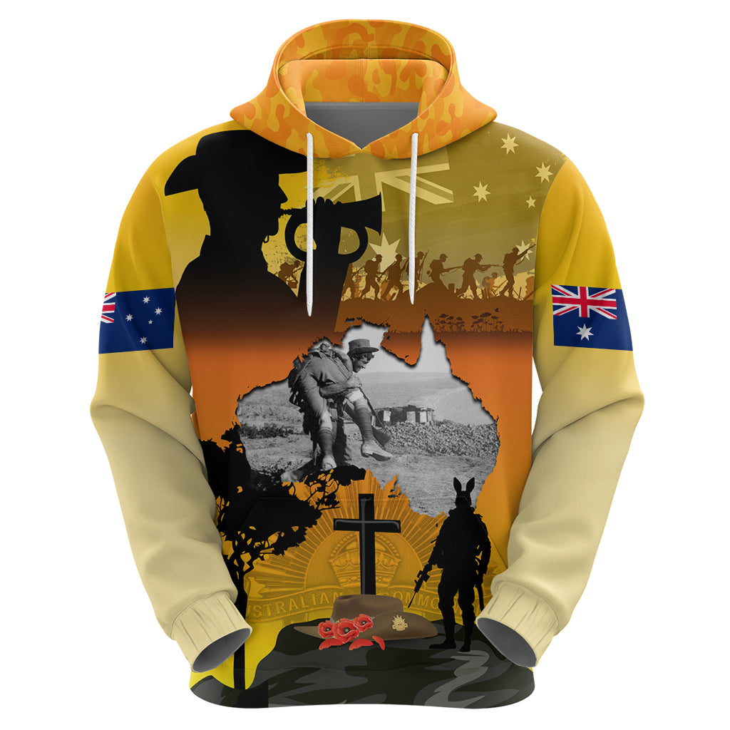 Australia ANZAC Day Hoodie Gallipoli Lest We Forget - Vibe Hoodie Shop