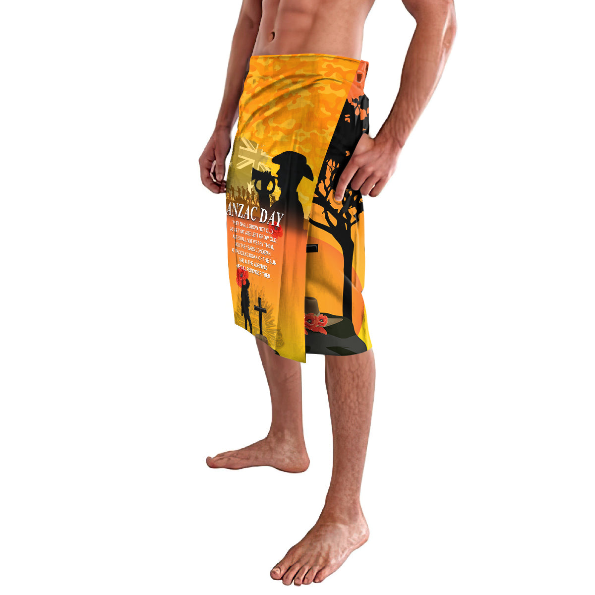 Australia ANZAC Day Lavalava Gallipoli Lest We Forget