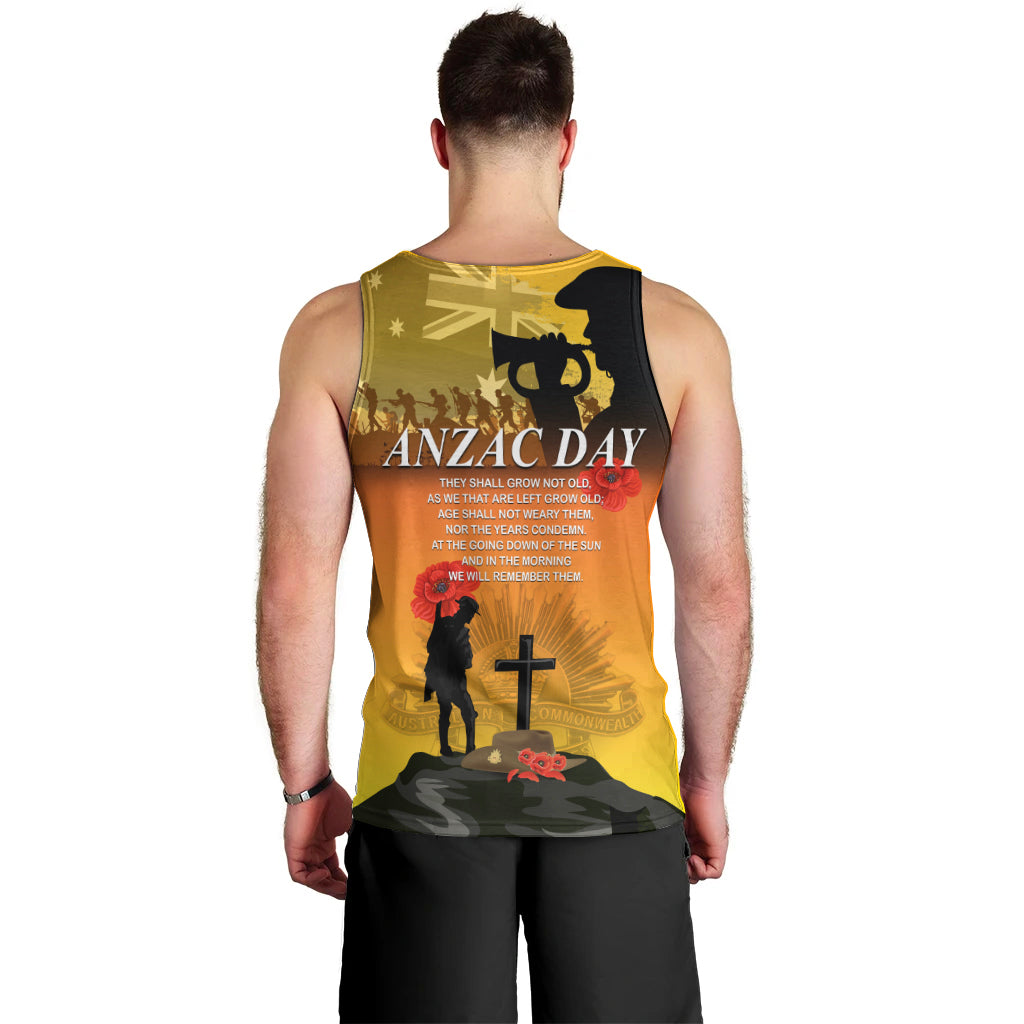 Australia ANZAC Day Men Tank Top Gallipoli Lest We Forget - Vibe Hoodie Shop