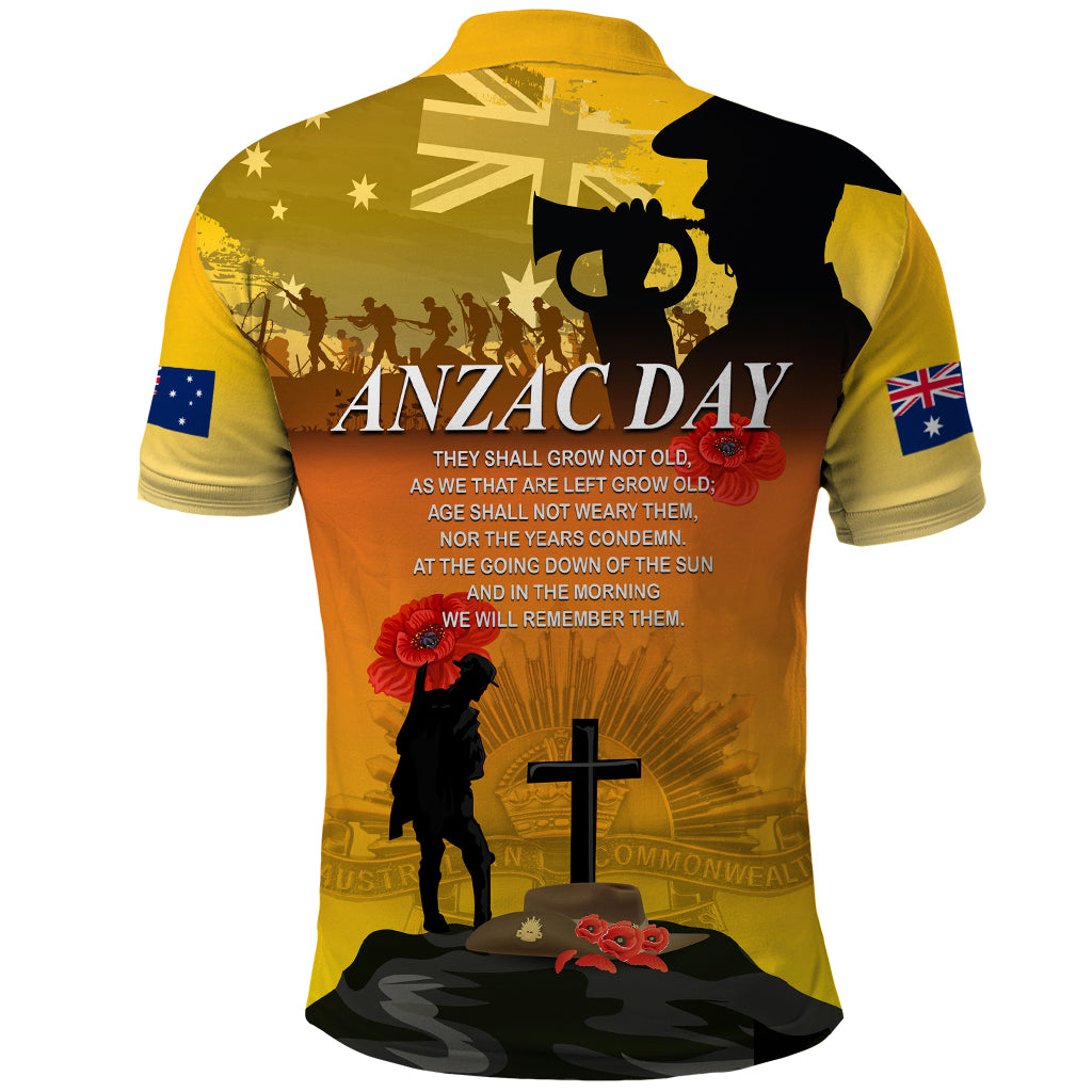 Australia ANZAC Day Polo Shirt Gallipoli Lest We Forget - Vibe Hoodie Shop