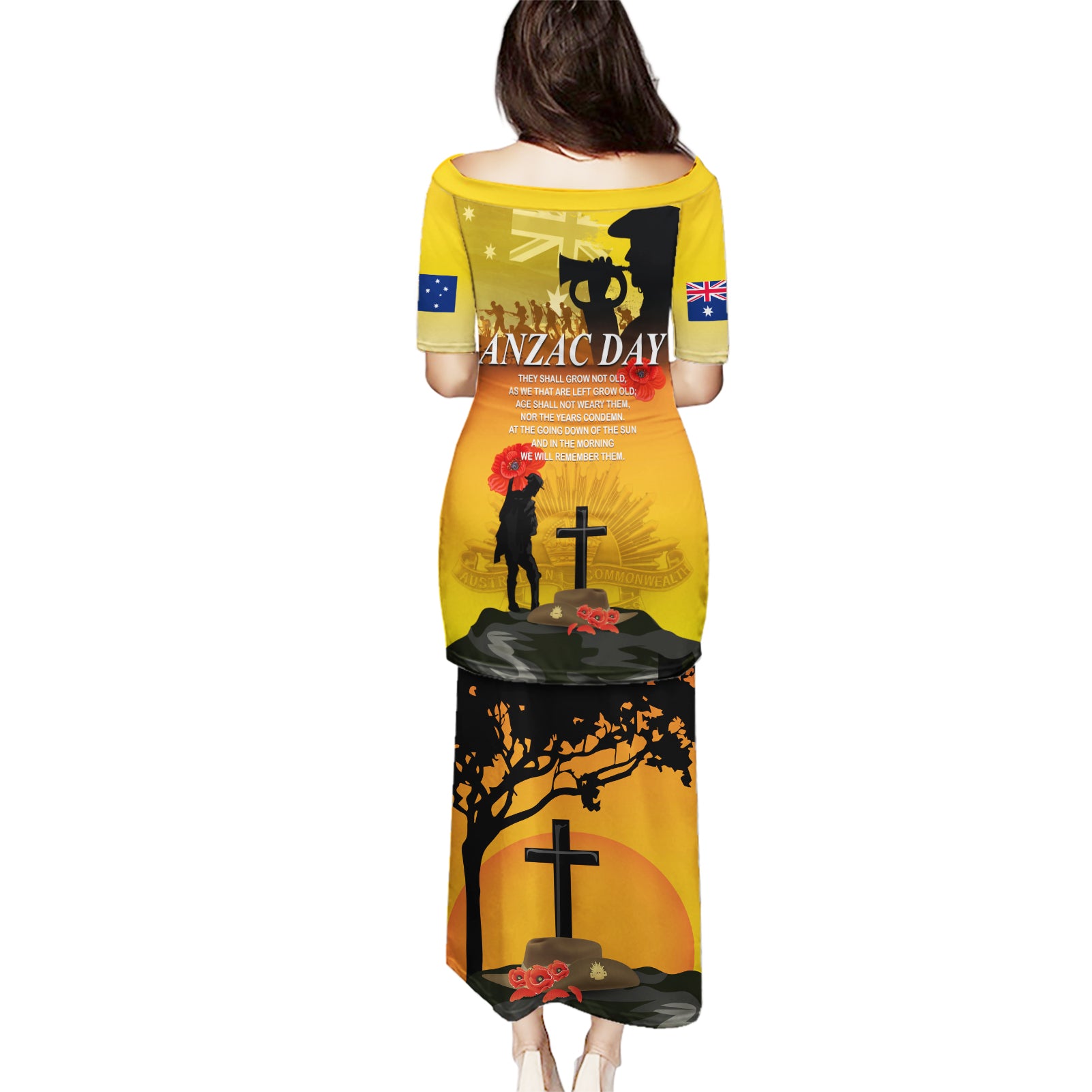 Australia ANZAC Day Puletasi Gallipoli Lest We Forget