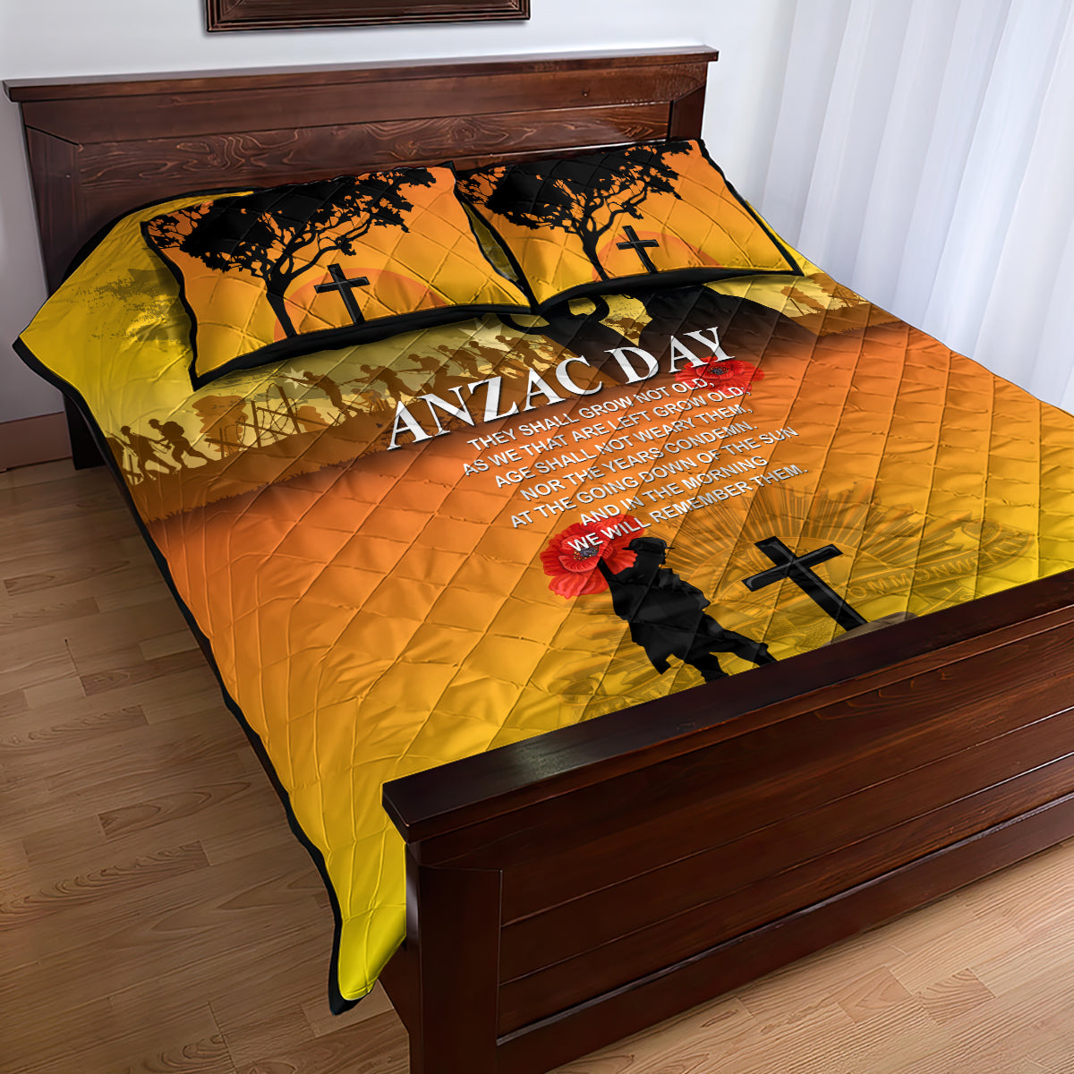 Australia ANZAC Day Quilt Bed Set Gallipoli Lest We Forget - Vibe Hoodie Shop