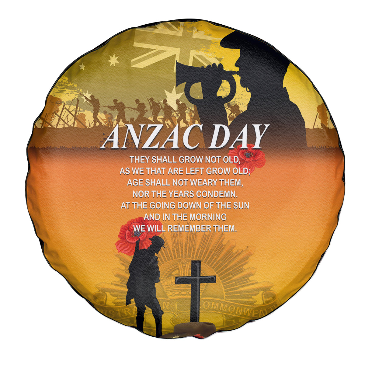 Australia ANZAC Day Spare Tire Cover Gallipoli Lest We Forget - Vibe Hoodie Shop