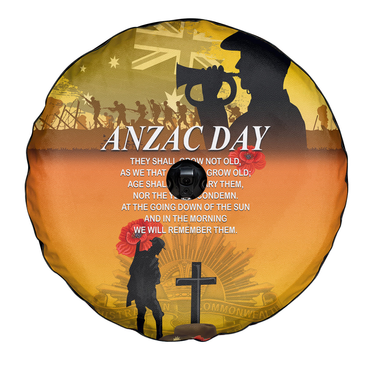 Australia ANZAC Day Spare Tire Cover Gallipoli Lest We Forget - Vibe Hoodie Shop