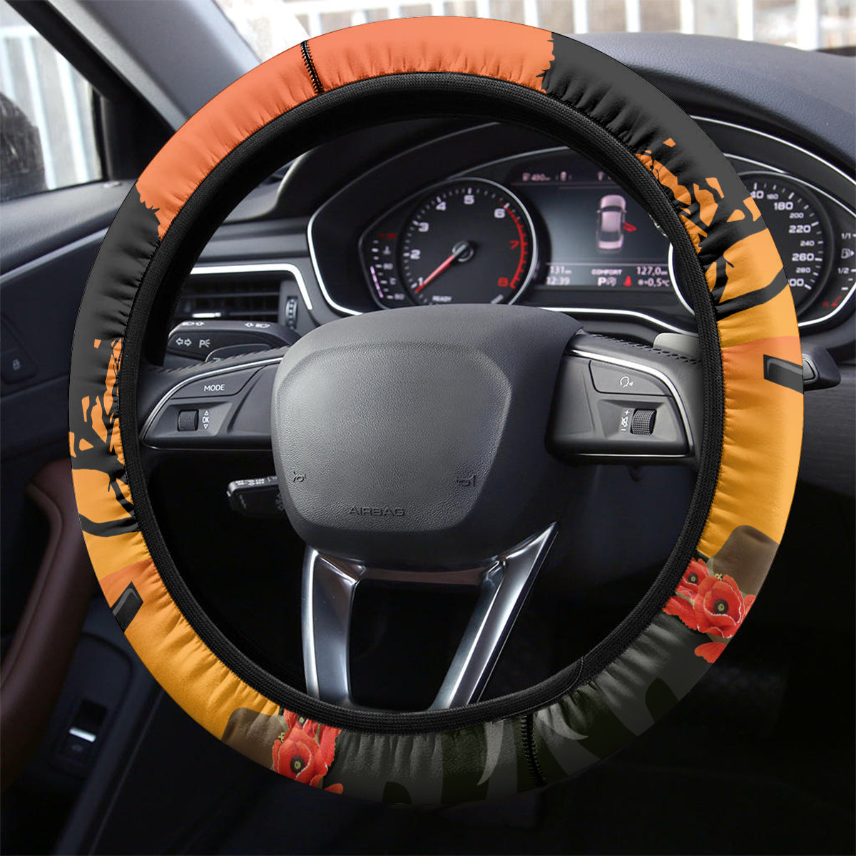 Australia ANZAC Day Steering Wheel Cover Gallipoli Lest We Forget