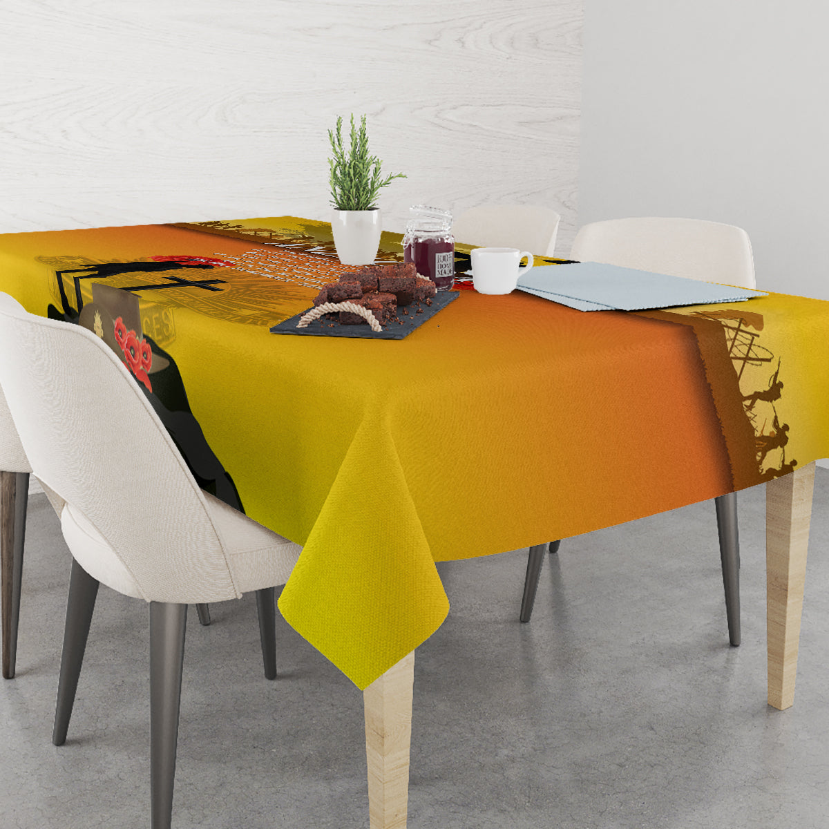 Australia ANZAC Day Tablecloth Gallipoli Lest We Forget