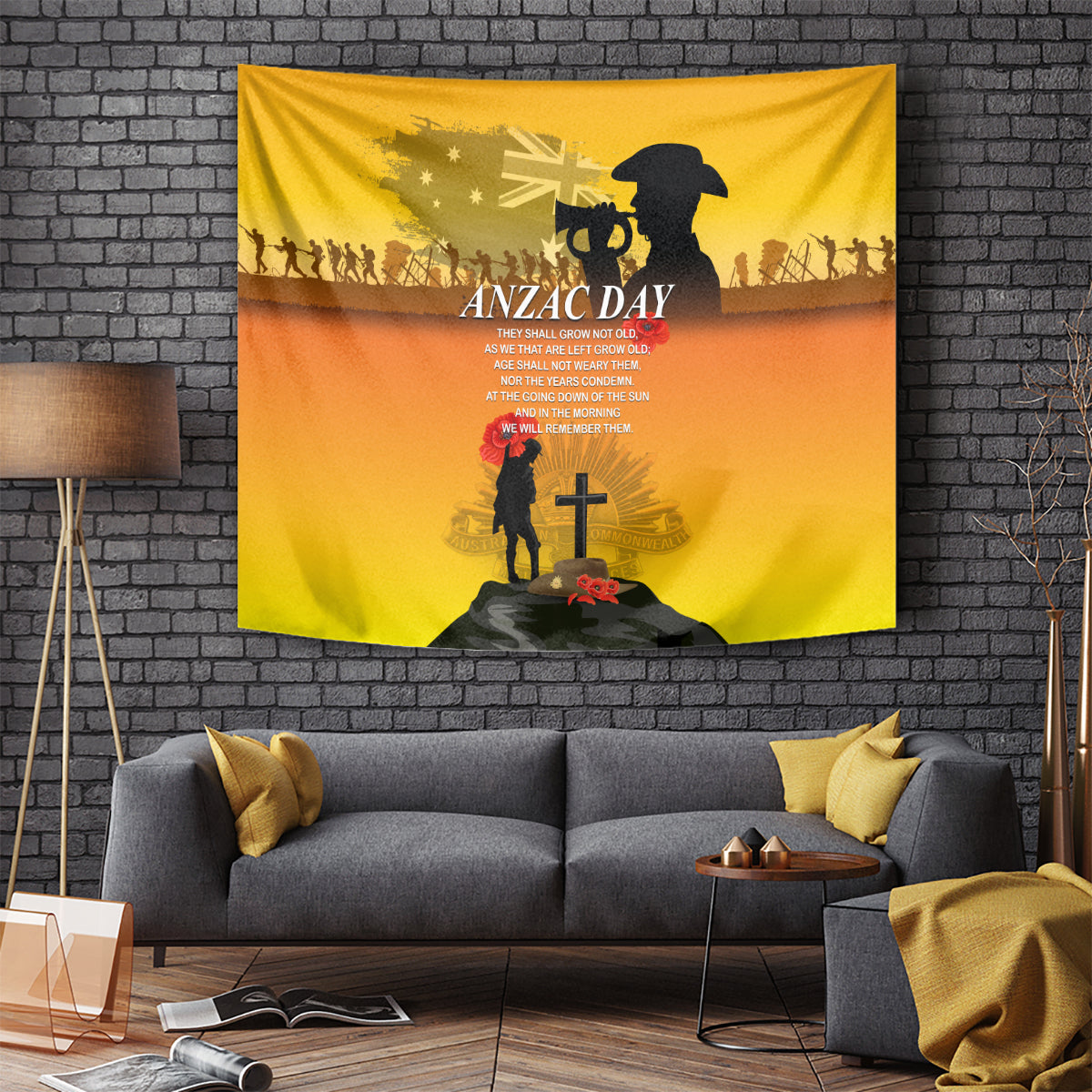 Australia ANZAC Day Tapestry Gallipoli Lest We Forget - Vibe Hoodie Shop