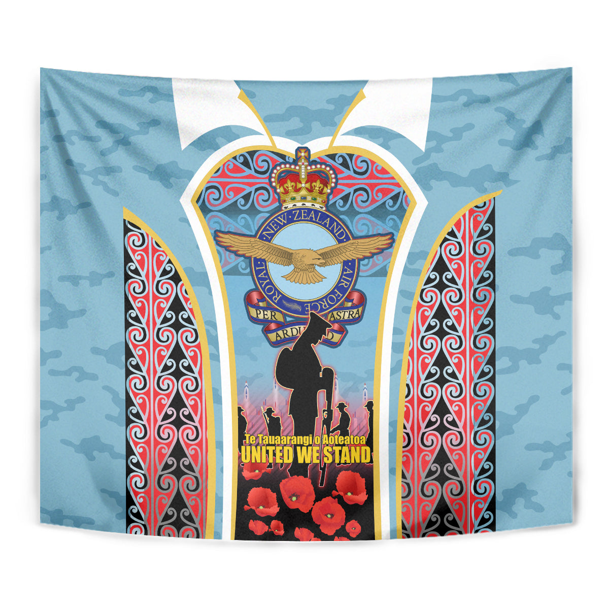 Royal New Zealand Air Force ANZAC Day Tapestry Te Tauaarangi o Aotearoa - Vibe Hoodie Shop