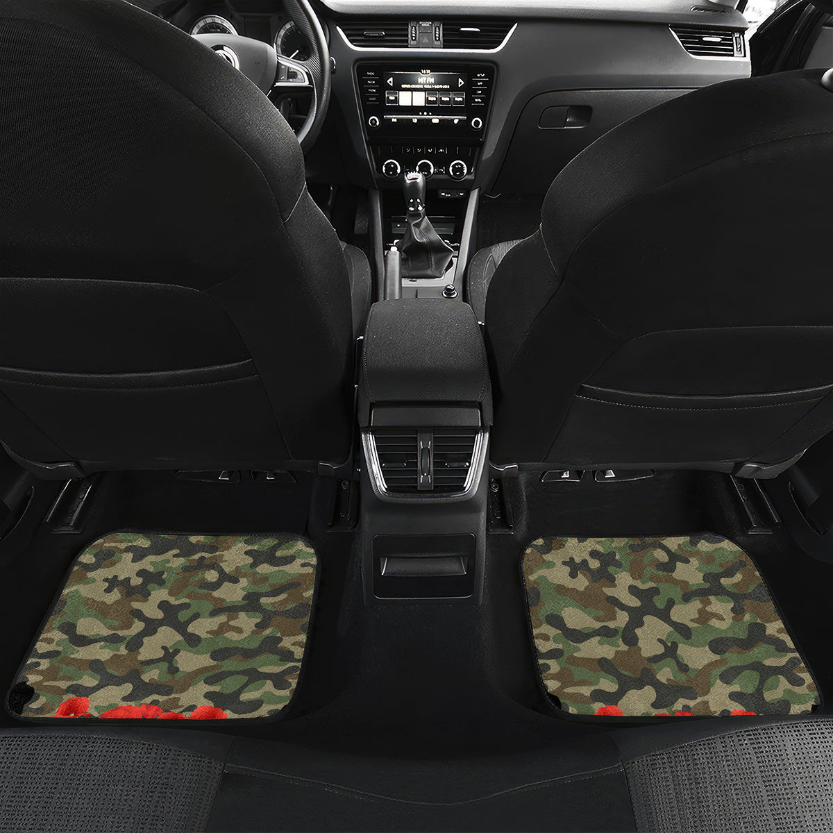 New Zealand and Australia ANZAC Day Car Mats Koala and Kiwi Bird Soldier Gallipoli Camouflage Style