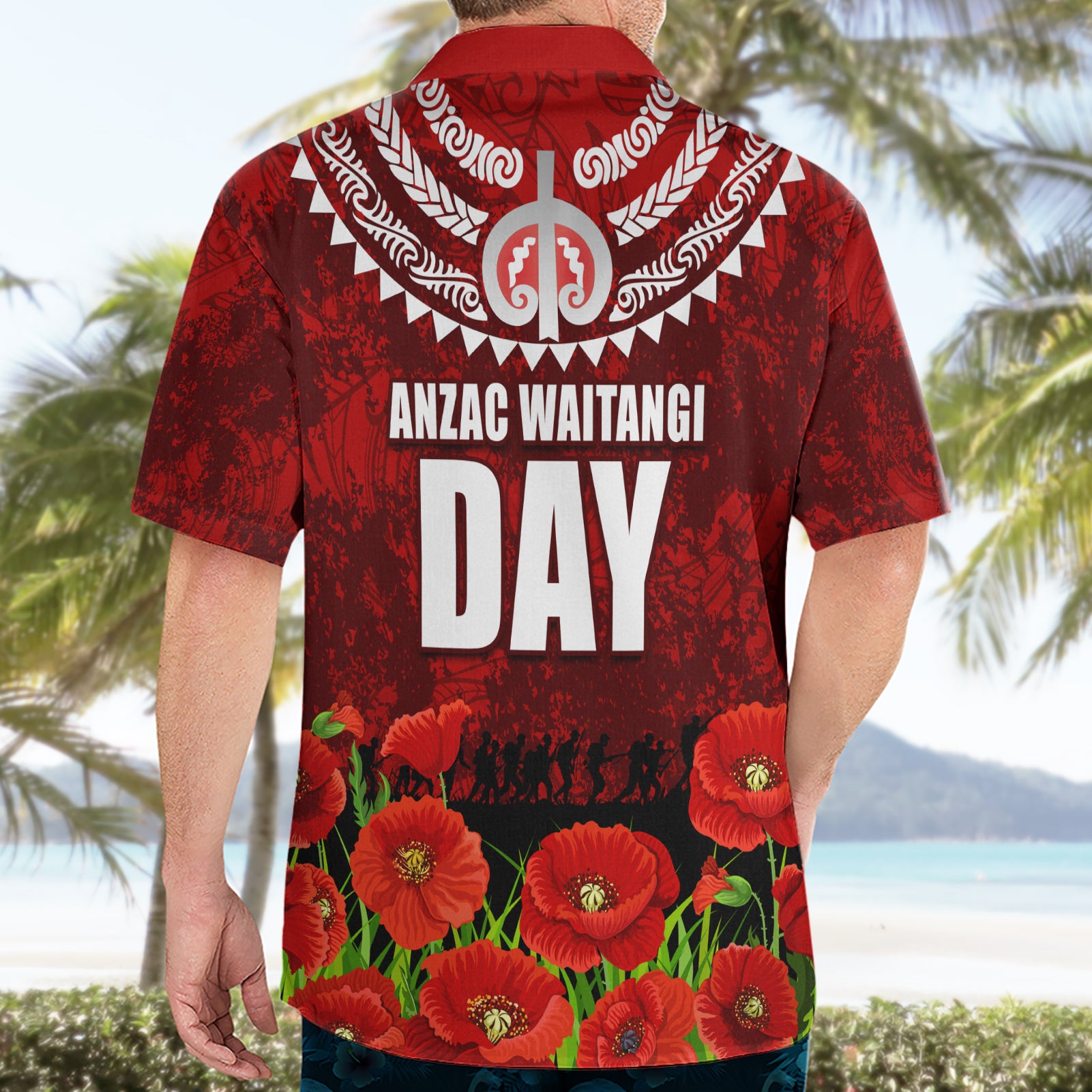 New Zealand ANZAC Waitangi Day Hawaiian Shirt Hei Tiki and Soldier - Vibe Hoodie Shop